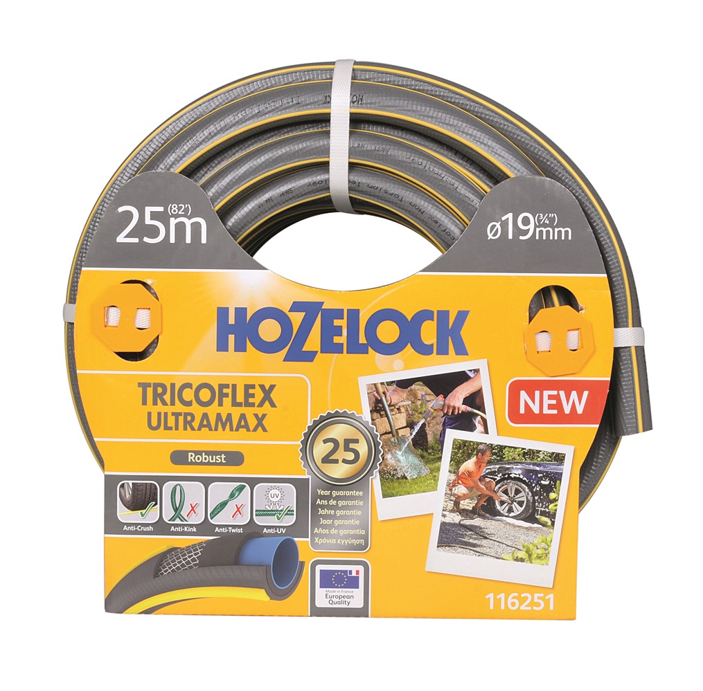 Tuyau arrosage Tricoflex Ultramax 25m Ø19mm - HOZELOCK