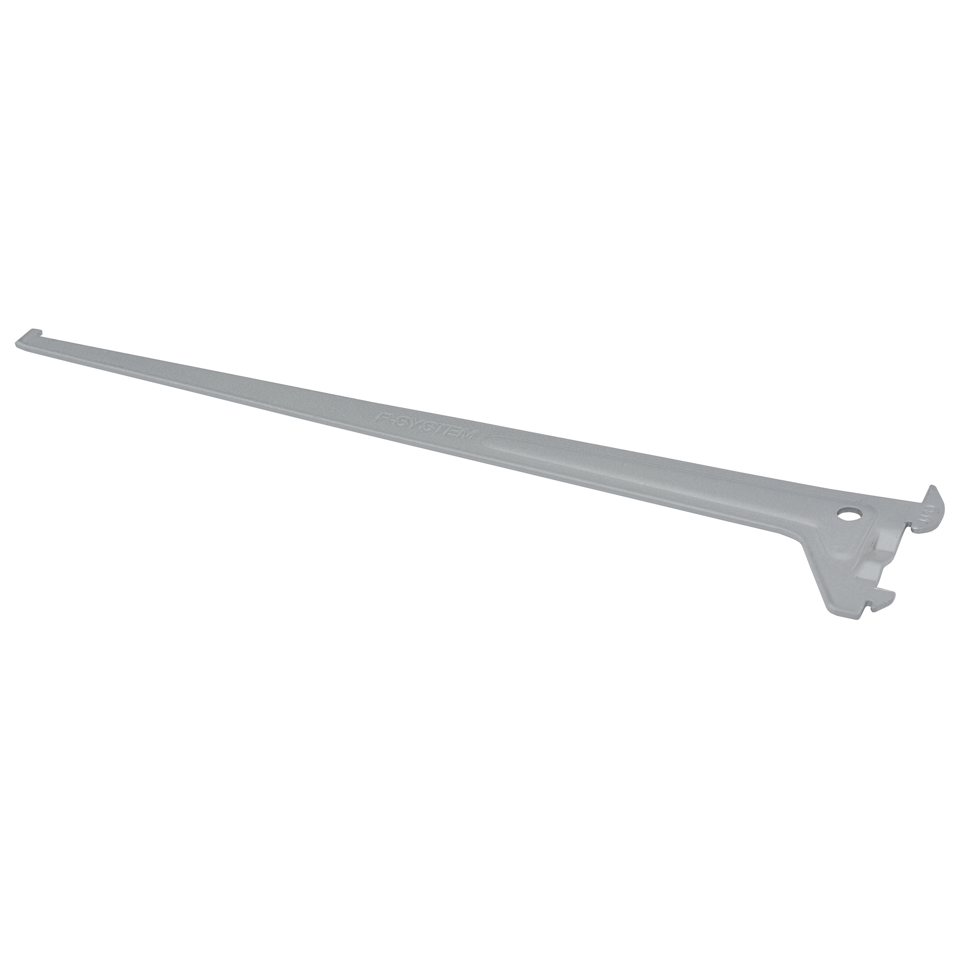 Console simple gris en acier, prof 50cm, entraxe 50mm - DURALINE