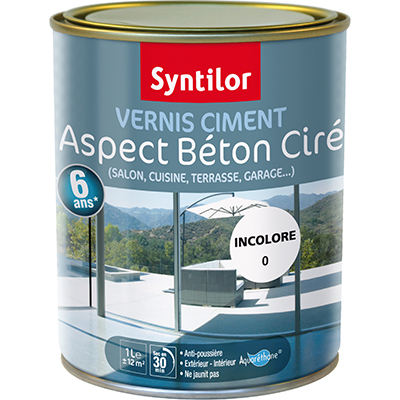Vernis ciment aspect béton ciré 1L - SYNTILOR