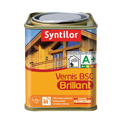 Vernis BSC brillant 0.25 L chêne doré - SYNTILOR