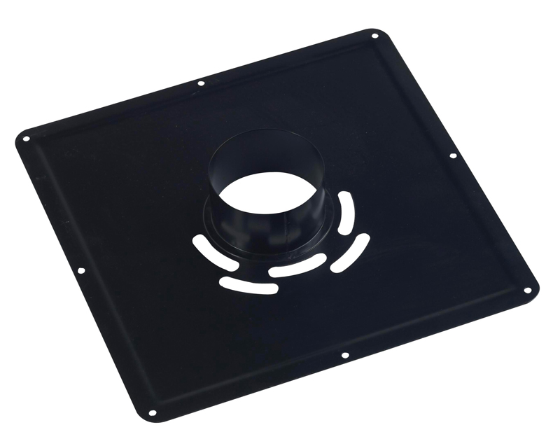 Plaque de propreté flexible 30x30cm inox ∅80mm - TEN