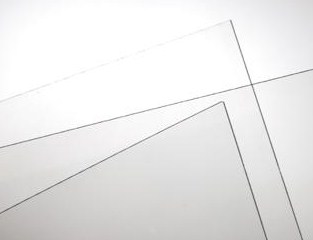 Lisse transparent  200 x 100 cm épaisseur +/- 2.5mm