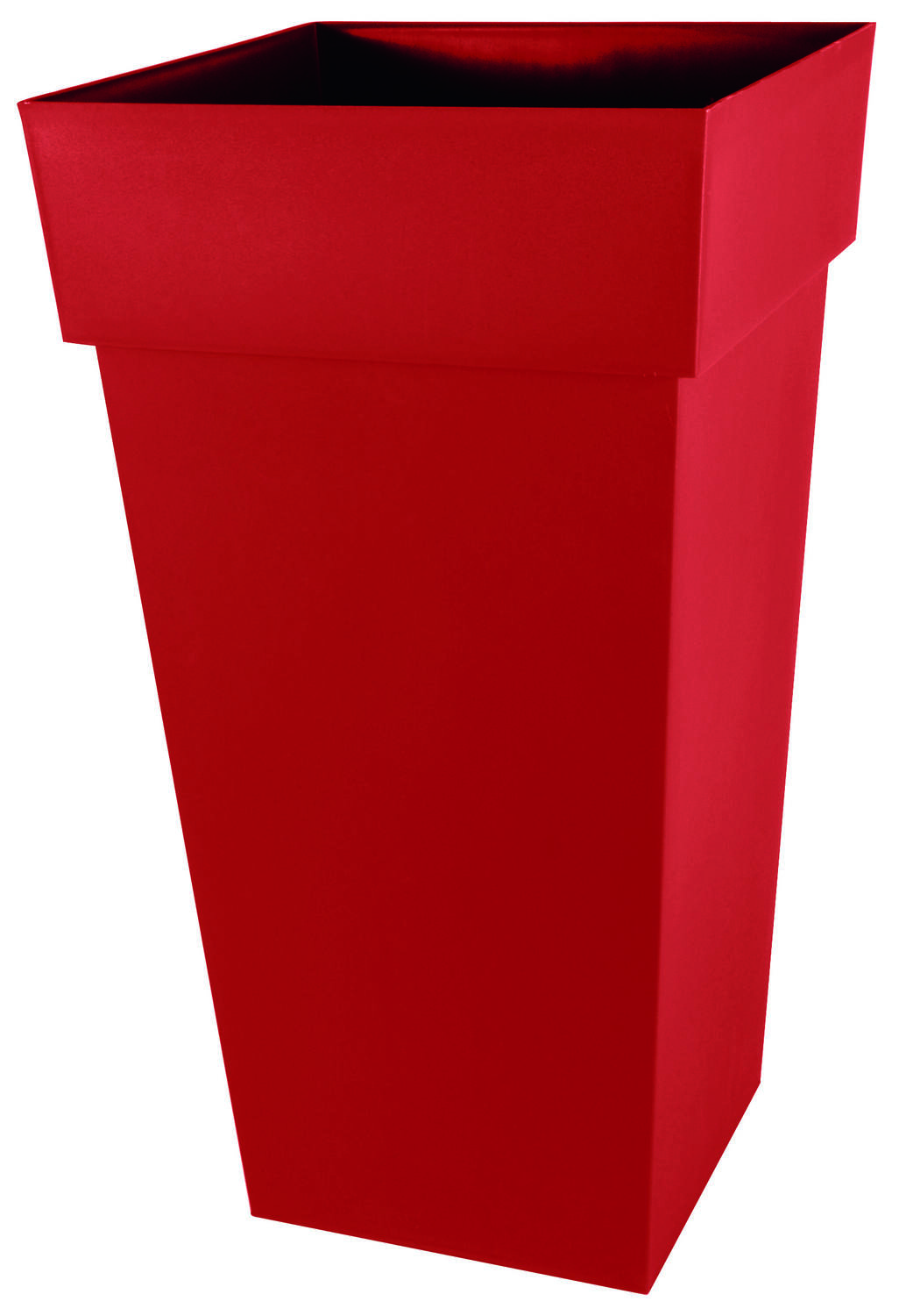 pot toscane xxl carré rouge rubis