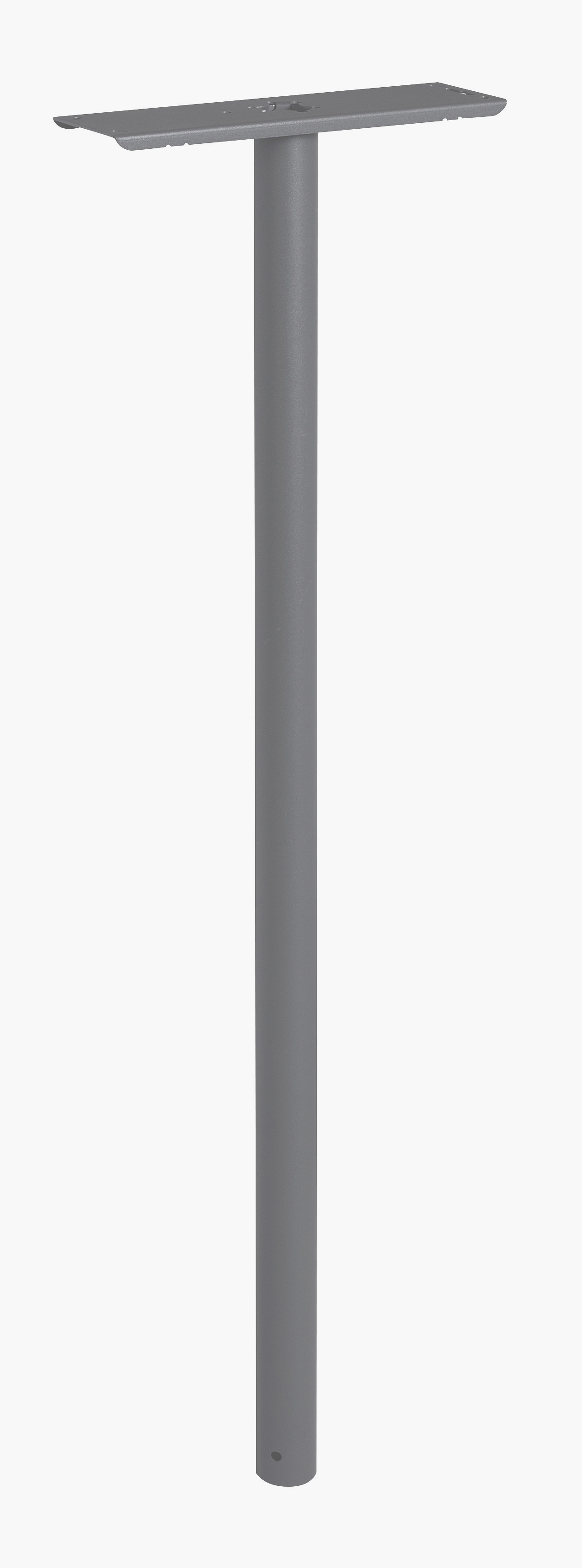 Piquet de boîte aux lettres cylindrique gris anthracite - DECAYEUX