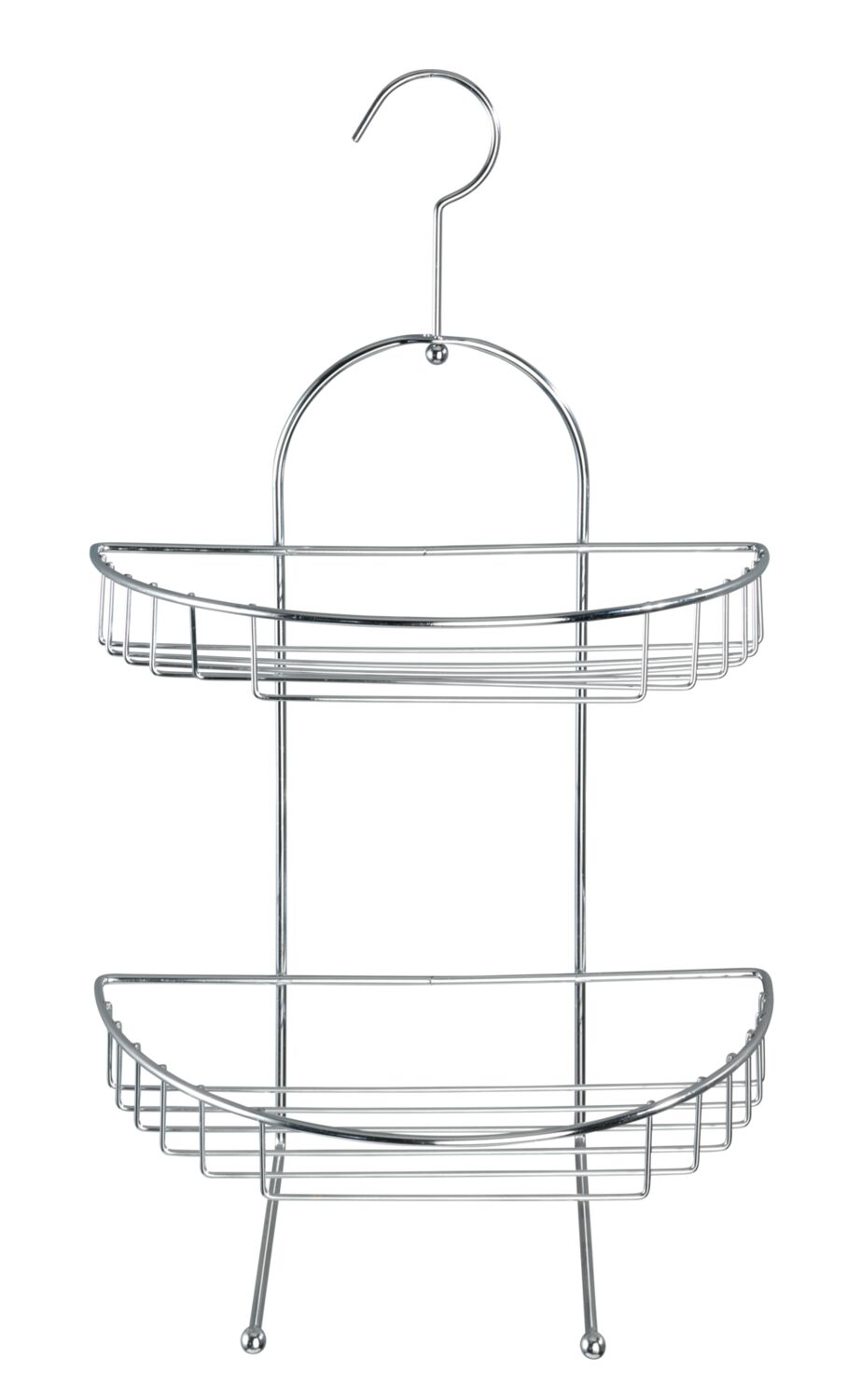 Etagère filaire douche Kuopio chromé 2 niveaux - WENKO