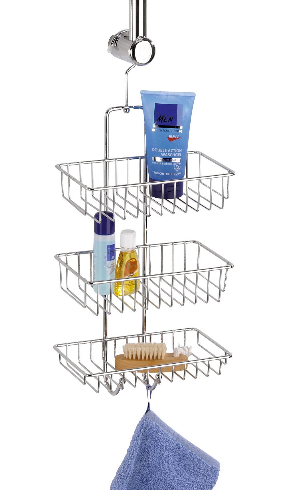Etagère filaire douche Nivala chromé 3 niveaux - WENKO