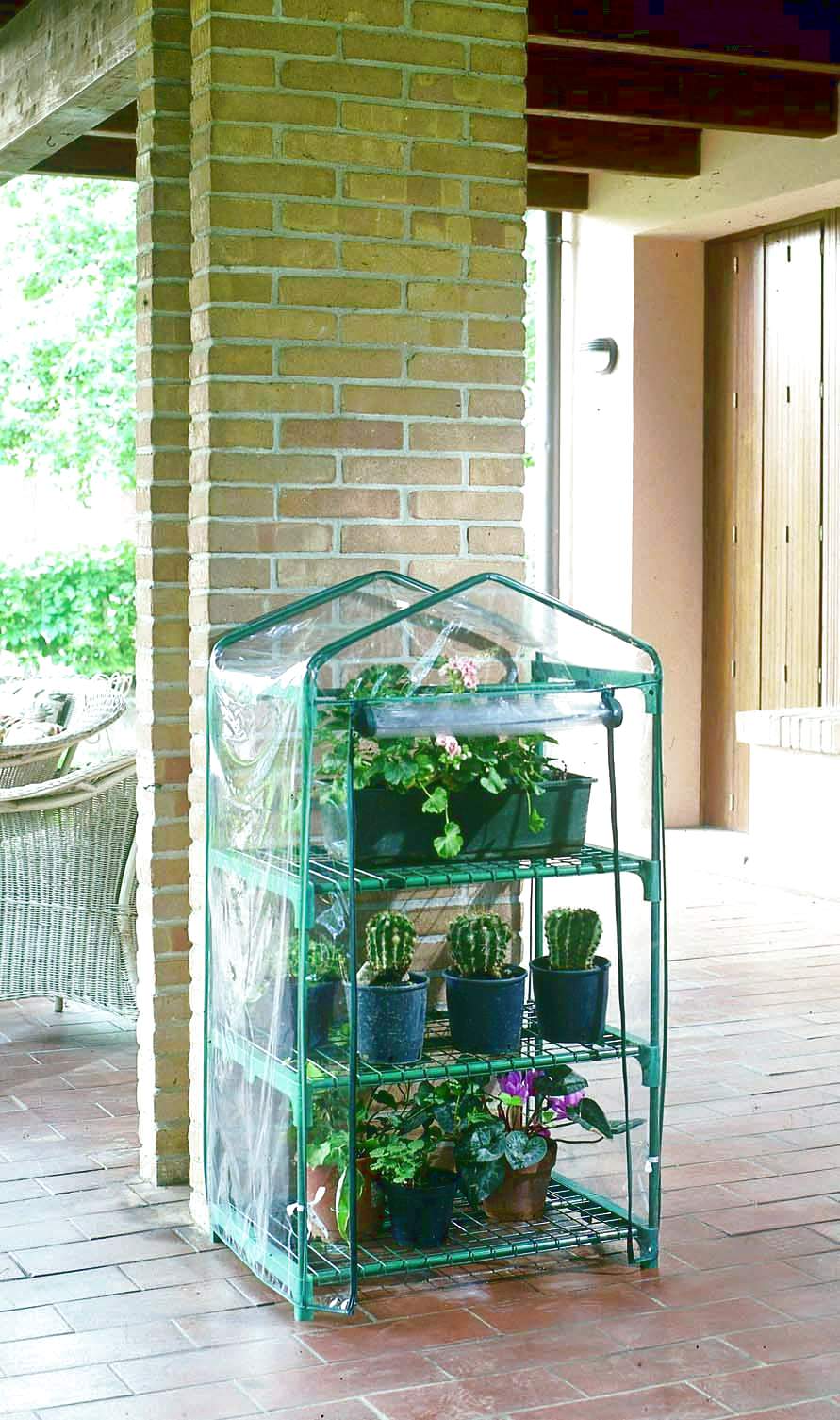 Serre de balcon Balcony 3 étagères 0,50x0,70x1,25m - INTERMAS