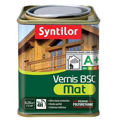 Vernis BSC mat 0.25l chene fonce - SYNTILOR