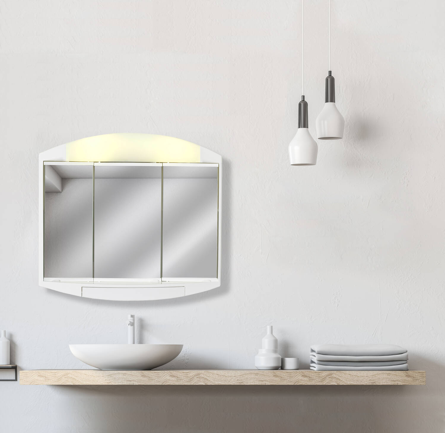 Armoire toilette plastique estrela h49xl59xp15,5cm - PIERRE PRADEL