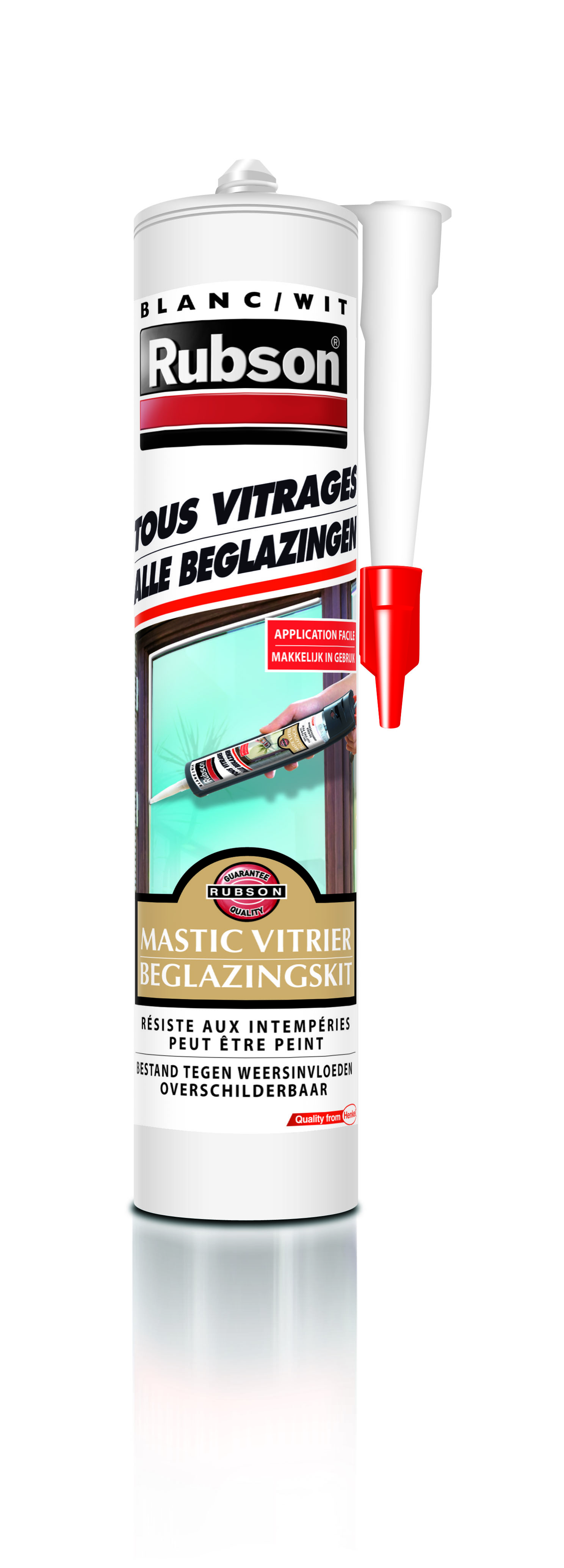Mastic Blanc Tous Vitrage 280ml - RUBSON