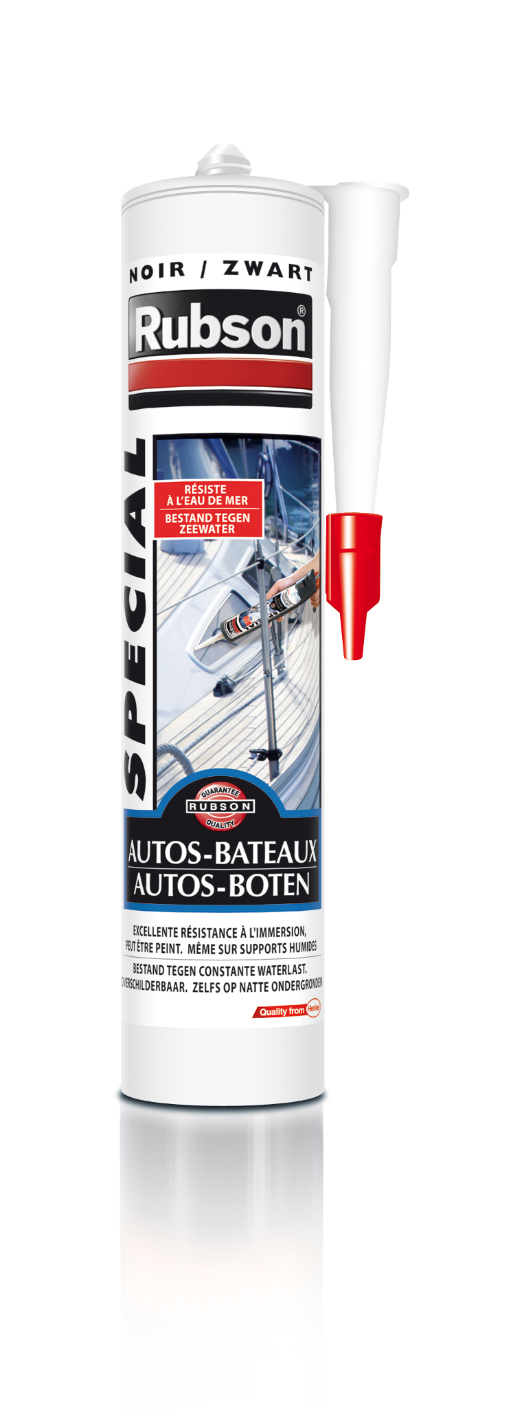 Mastic Spécial Auto-Bateaux 280 mL noir - RUBSON