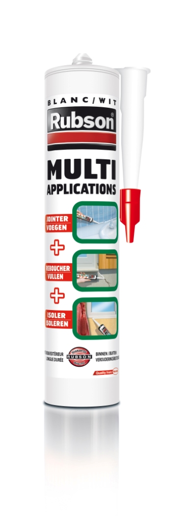 Mastic Blanc MultiApplications 280ml - RUBSON