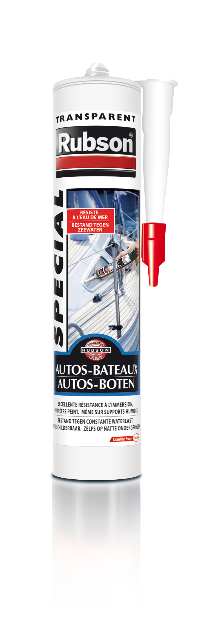Mastic Spécial Auto-Bateaux 280 mL transparent- RUBSON