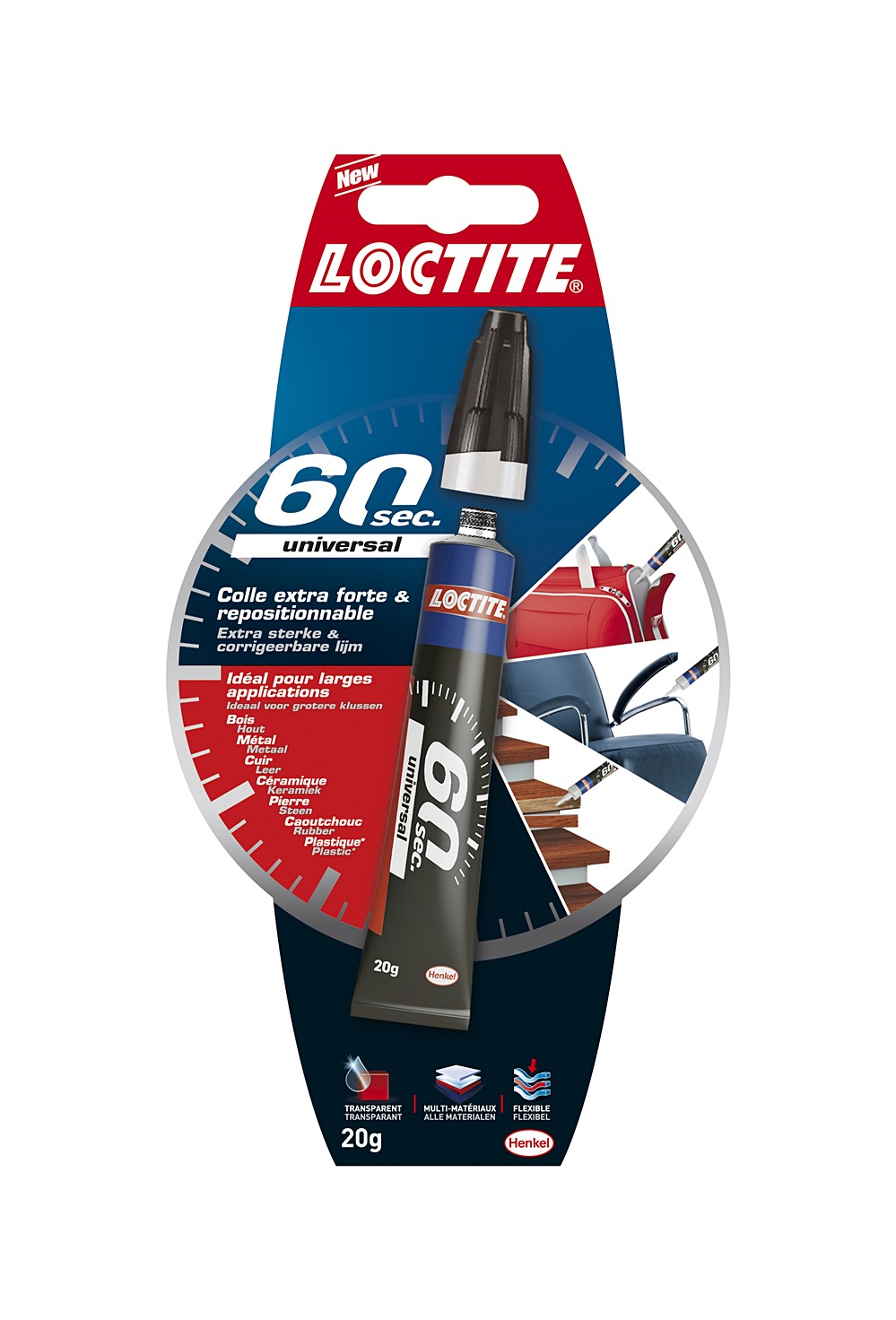 Colle multiusage 60sec Universal 20gr - LOCTITE