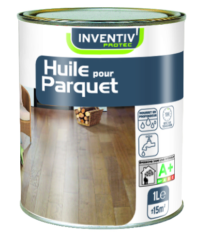 Huile parquet 1l incolore naturel - INVENTIV