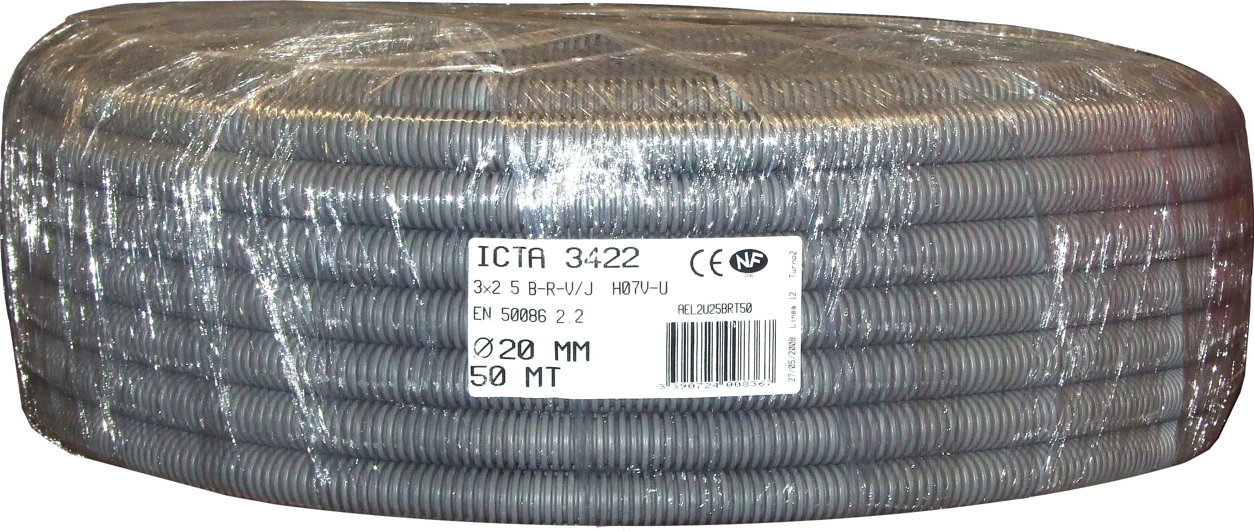 Gaine prefilees 3g2.5mm² 50m - ELECTRALINE