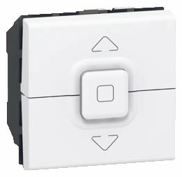 Poussoir commande centralisée volets roulants mosaic 2 modules - LEGRAND