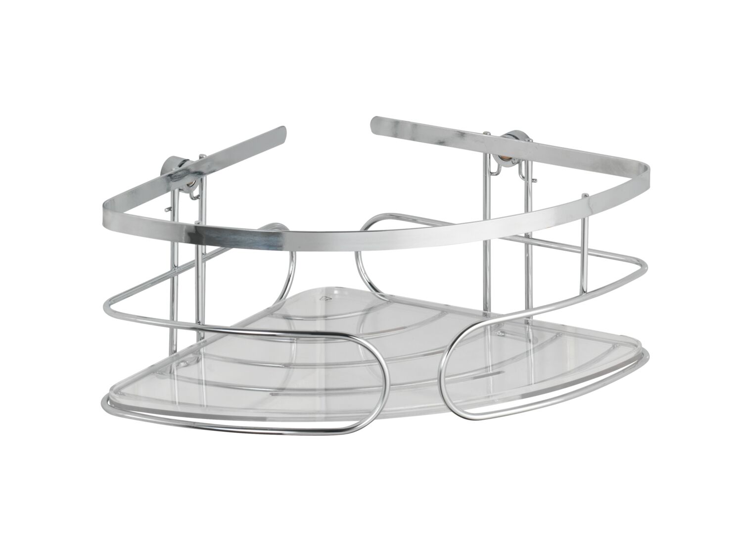 Etagère angle salle de bain inox 26,5x19x10cm - WENKO