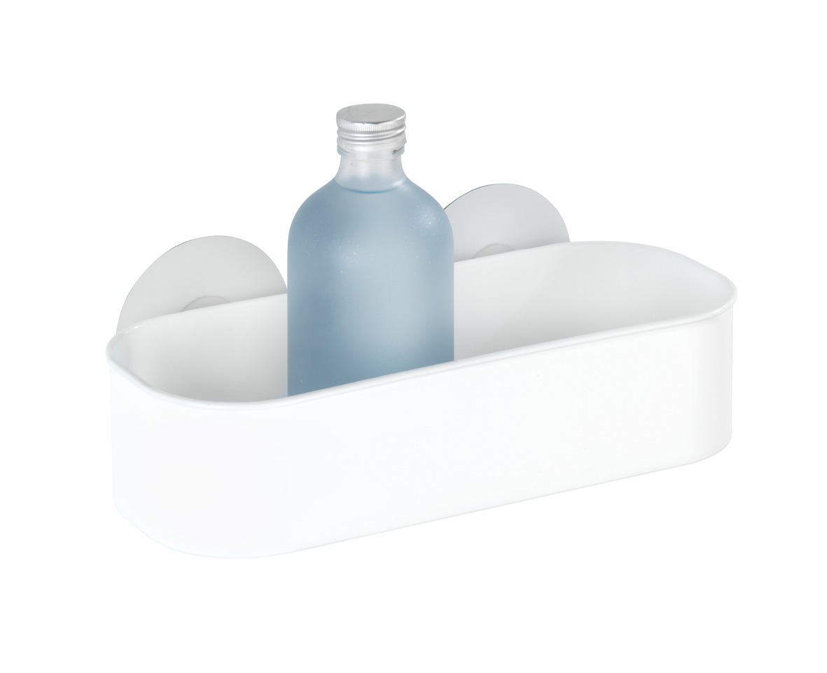 Etagère douche Static-Loc Osimo blanche - WENKO