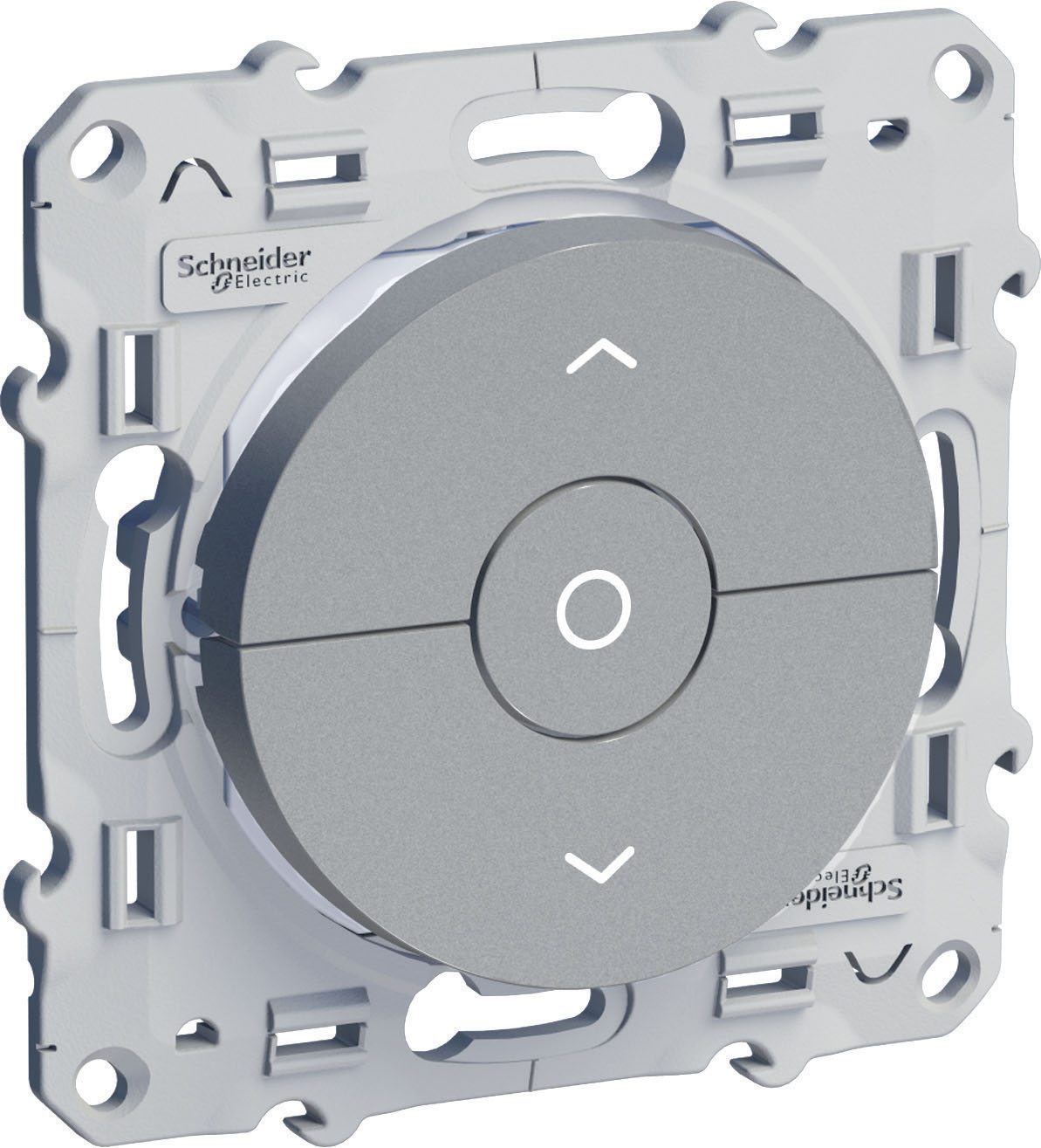 Interrupteur volet roulant Odace Aluminium - SCHNEIDER ELECTRIC