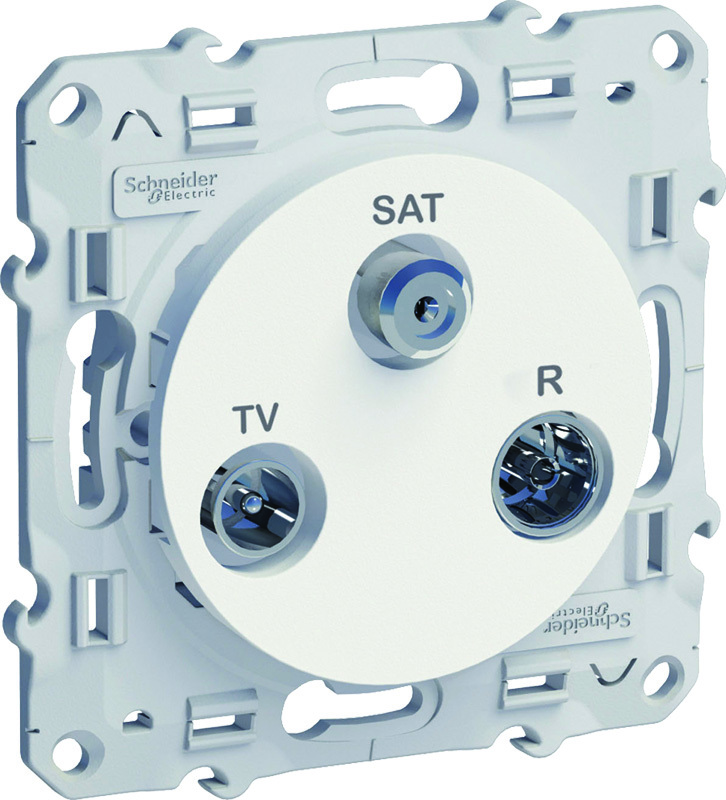 Prise TV/SAT/R Odace blanc - SCHNEIDER ELECTRIC