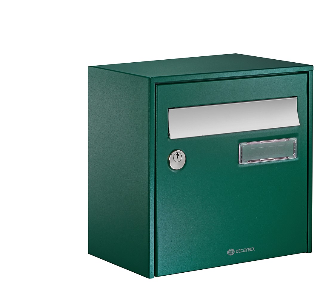 Boîte aux lettres B-Box compact 1 porte vert - DECAYEUX