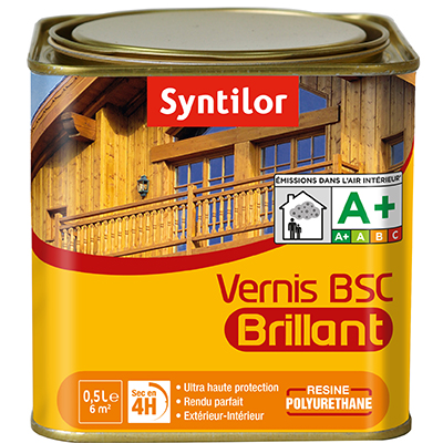 Vernis BSC brillant 0.5L chêne doré - SYNTILOR