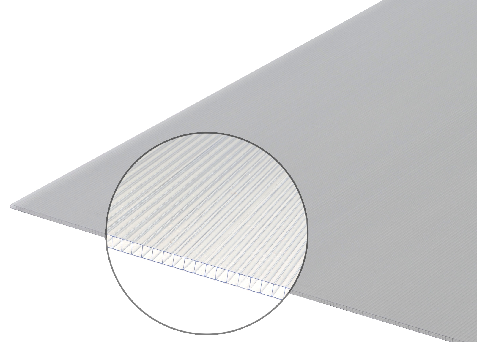 Plaque Alvéolaire Polycarbonate 6mm L.2xL.1,05m Carboglass