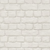 Papier peint motif brique Duplex 10,05x0,53m écru/taupe - RASCH