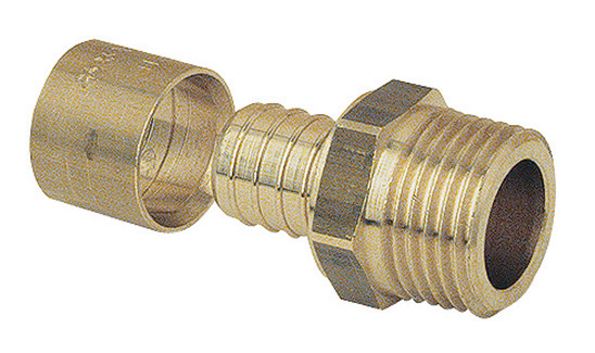 Raccord à glissement mâle PER Ø16 Filetage 12X17