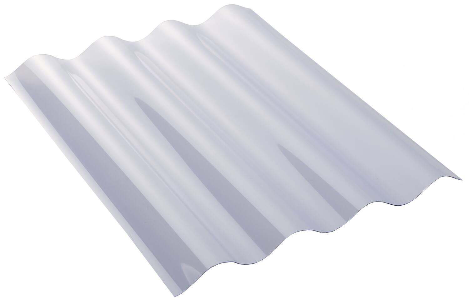 Plaque Ondulée PVC Transparent Pevelite L.2,50xL.0,90m