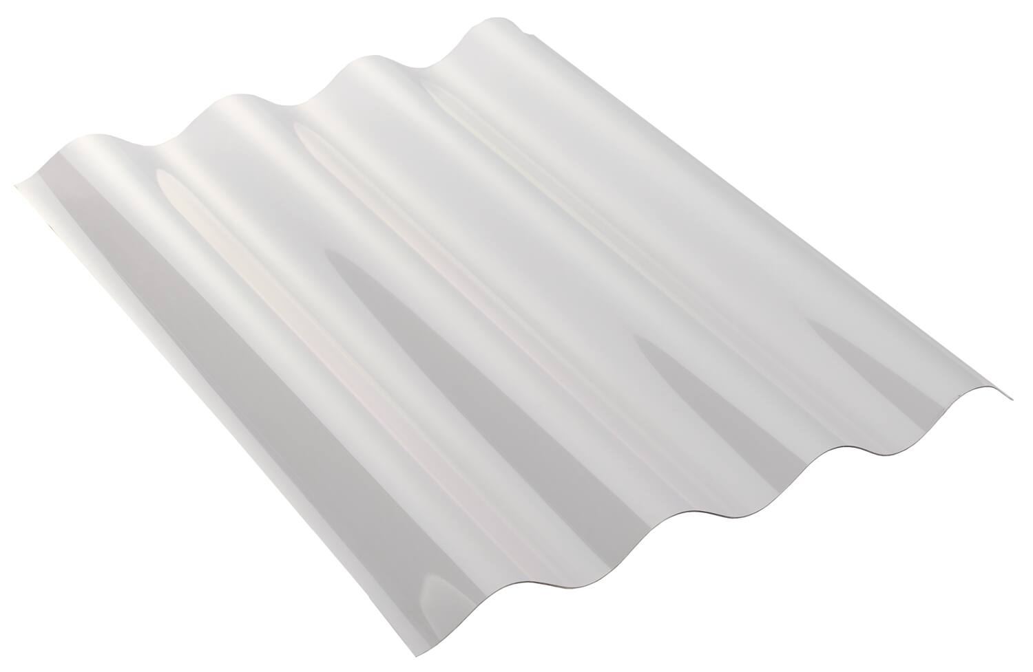 Plaque ondulée en polycarbonate PO 2.5 X 0.90