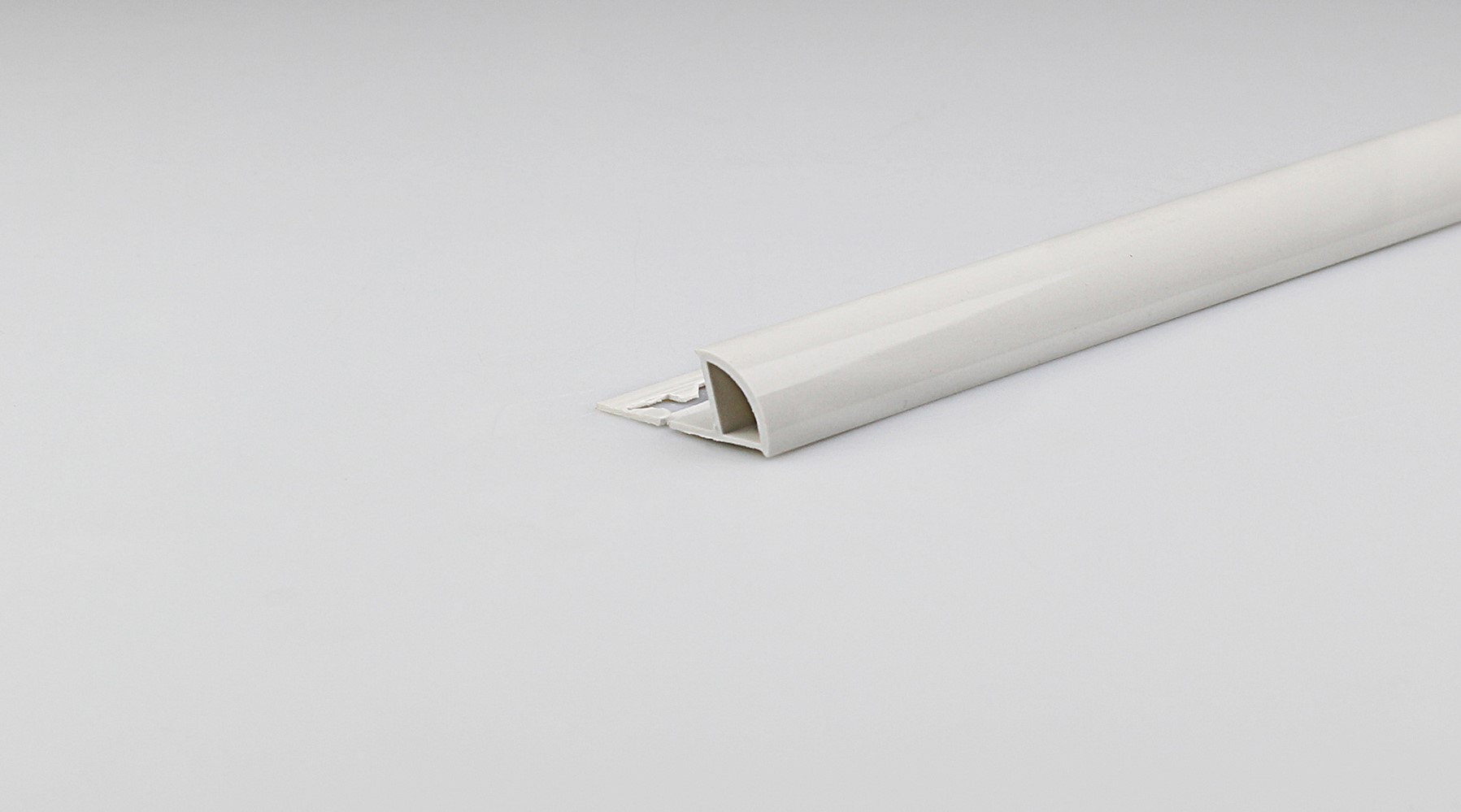 1/4 rond pvc marbré blanc 10mm - ARCANSAS