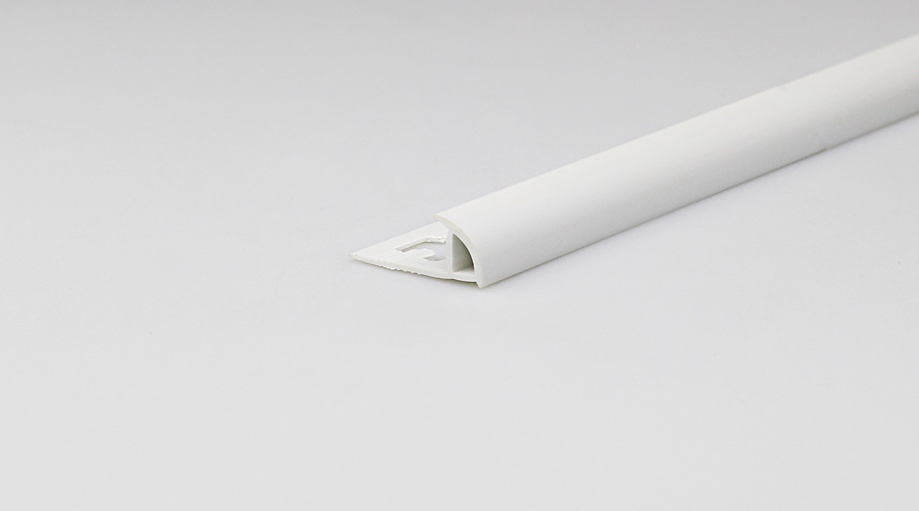 1/4 rond pvc mate blanc 8mm - ARCANSAS