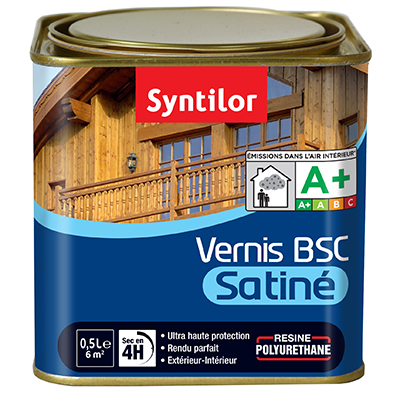 Vernis BSC satiné 0.5L chêne clair - SYNTILOR