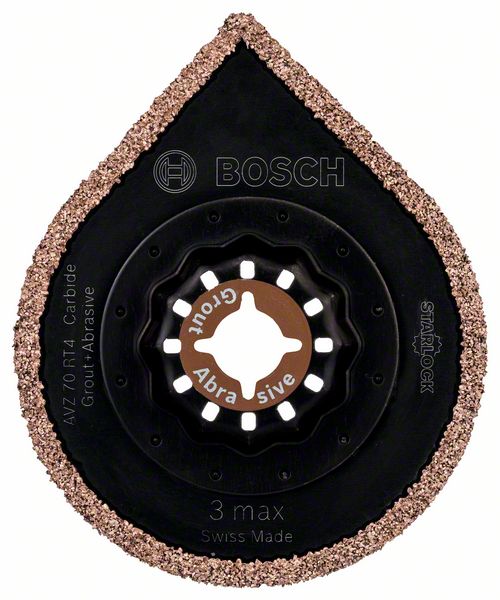 Lame Segment à Concrétion Carbure 3MAX AVZ 70 RT4 Starlock - BOSCH