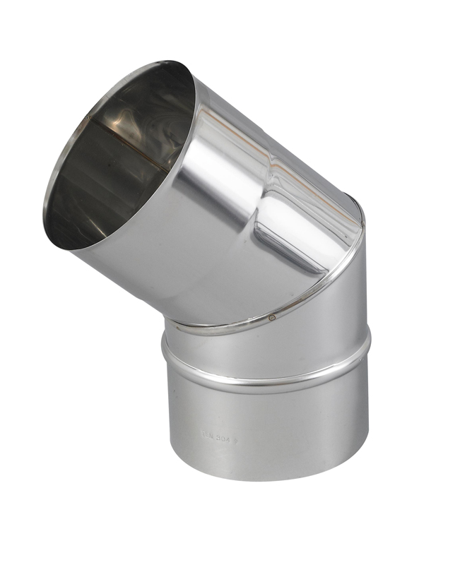 Coude inox 2 parties 45° Ø139mm - TEN