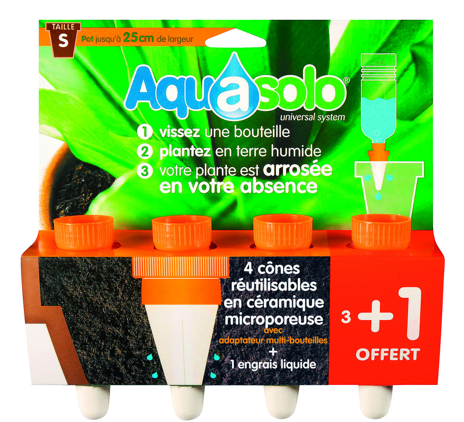 Cônes Aquasolo Orange 3 + 1