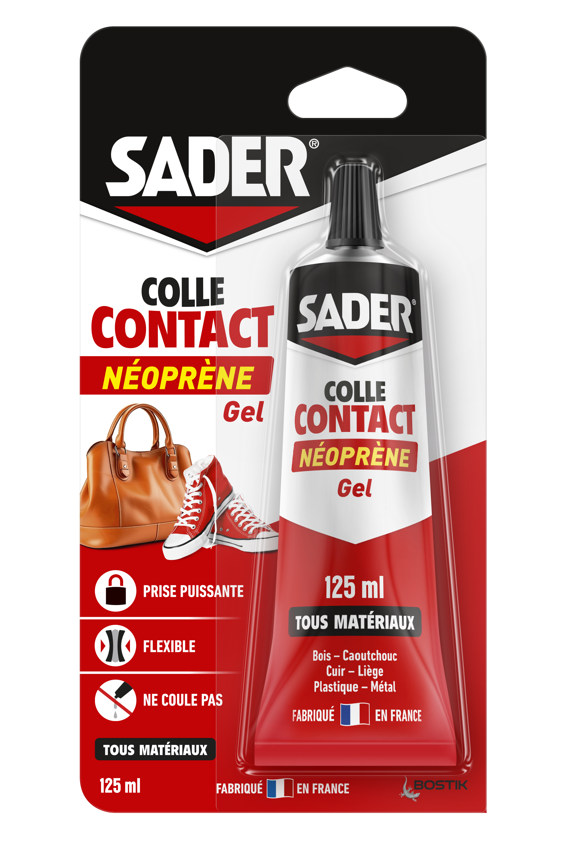 Colle Contact Néoprène Gel 125ml - SADER