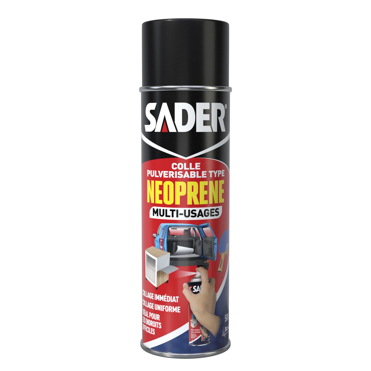 Colle en Spray type Neoprène Multiusage 500ml - SADER