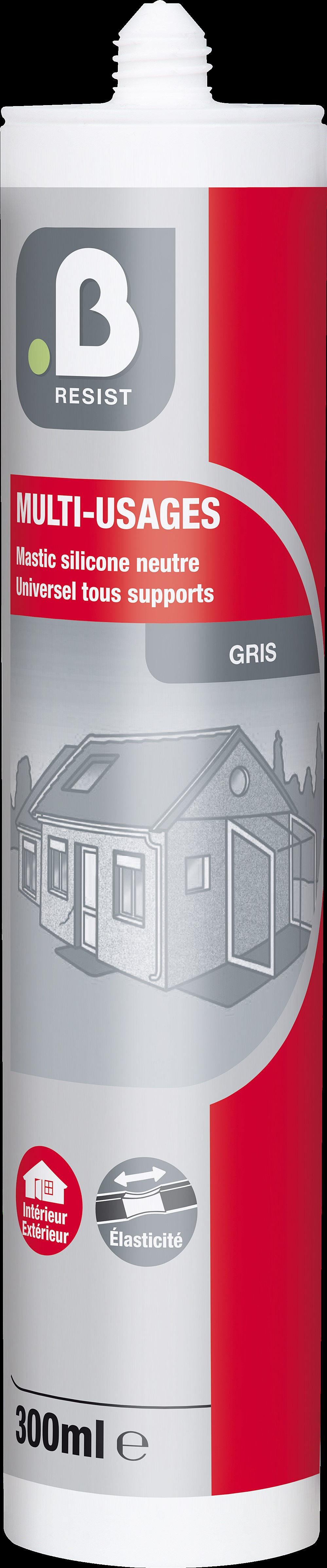 Silicone multiusage gris Mr Bricolage