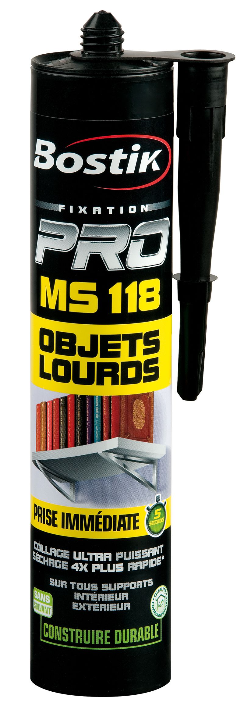 Mastic colle Fixation Pro MS 118 objets lourds - BOSTIK