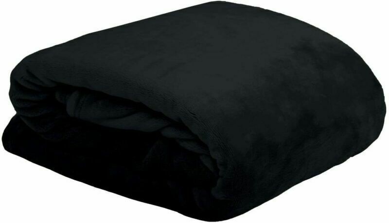 Plaid doudou 130x160cm noir