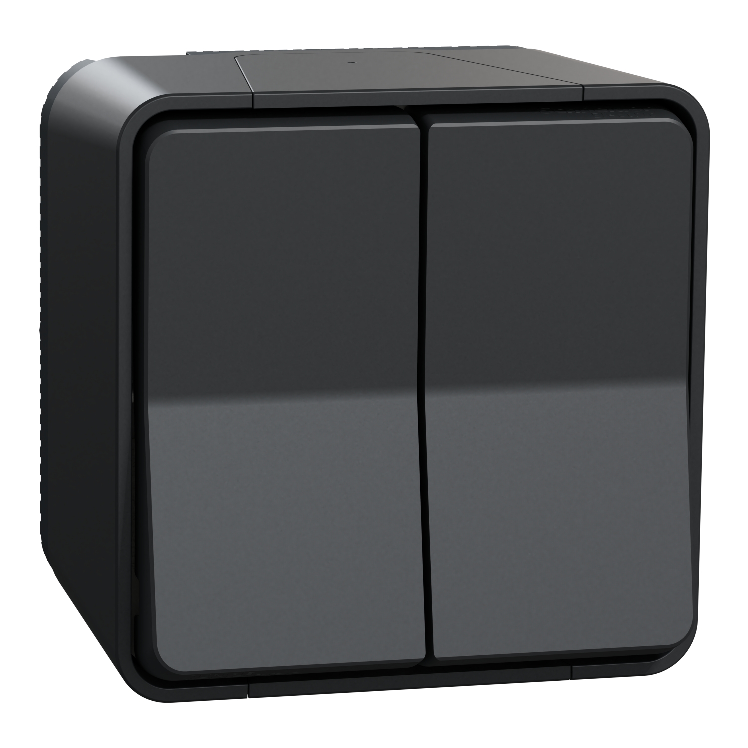 Double interrupteur saillie Mureva Styl anthracite - SCHNEIDER ELECTRIC