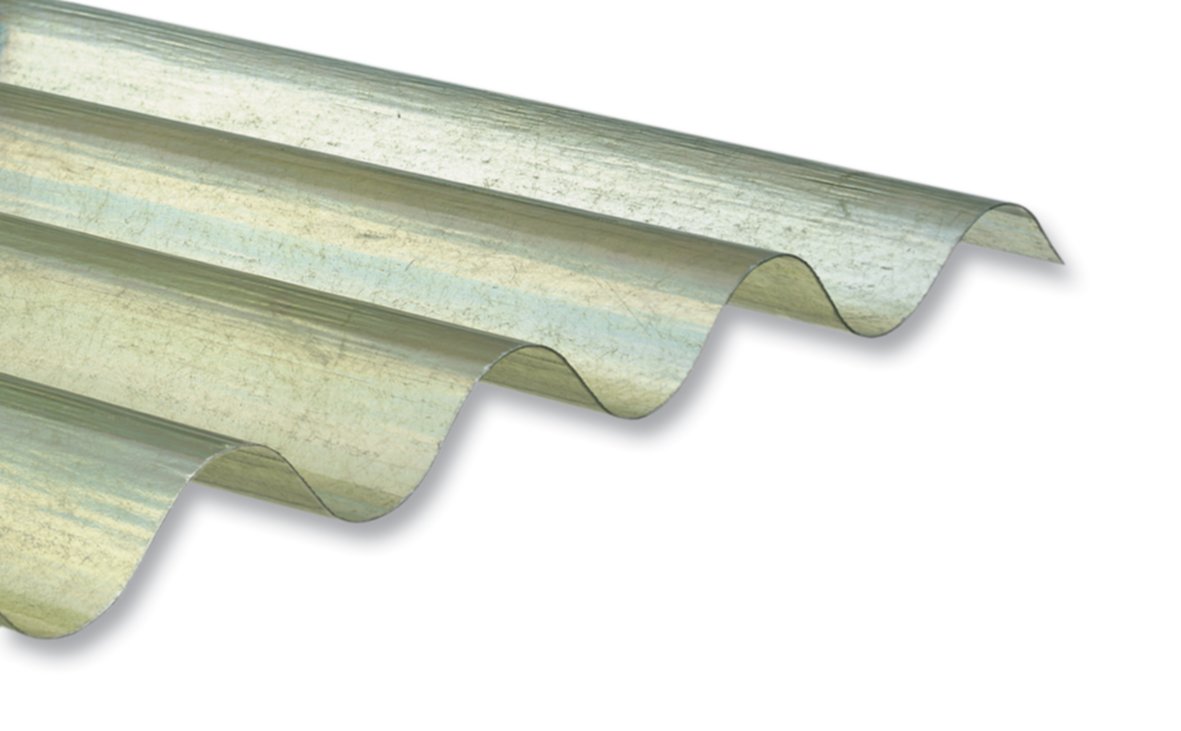 PLAQUE D'ECLAIREMENT ONDULEE OU NERVUREE POLYESTER - GO 152 CM pour couverture et bardage de Pergolas, Carports et serres - ONDULINE