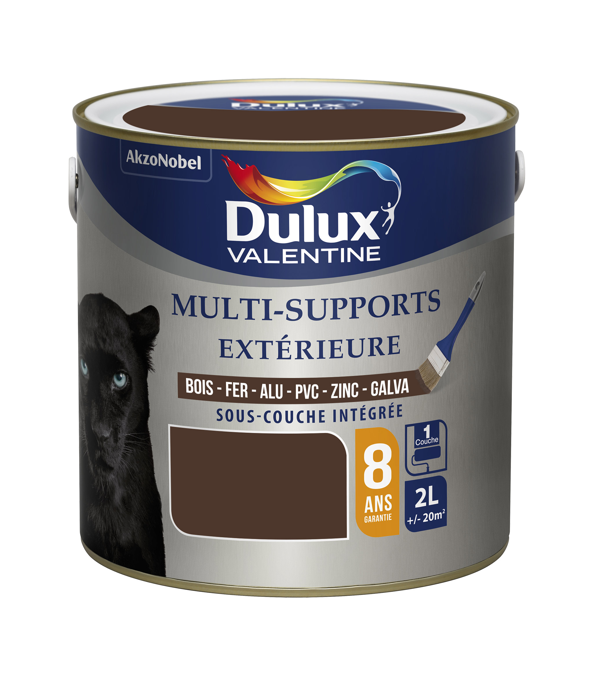 Peinture multisupport extérieure 2L Brun Normandie