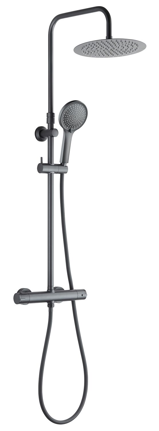 Colonne de douche thermostatique ARS graphite mat - ROUSSEAU SANITAIRE