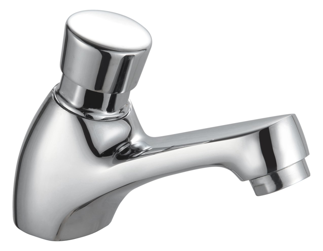 Robinet lave mains temporise chrome