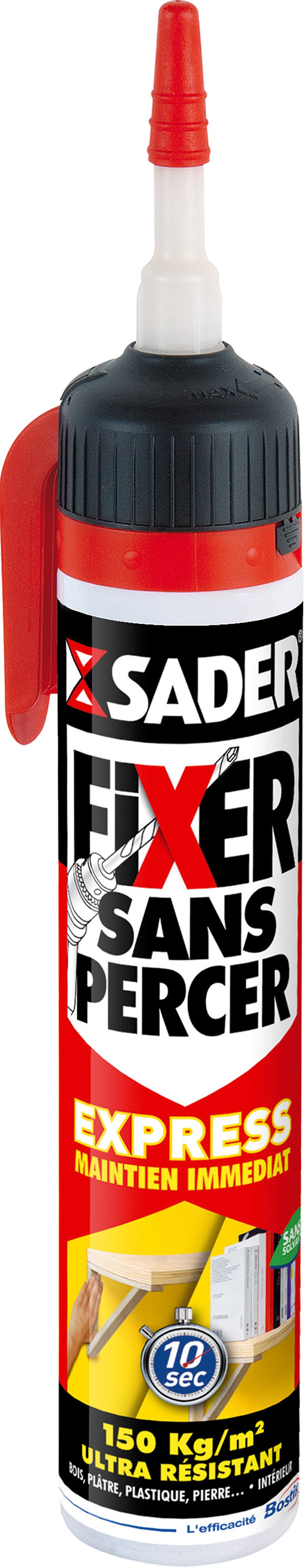Colle Fixer sans percer Express 200ml blanc sans pistolet - SADER