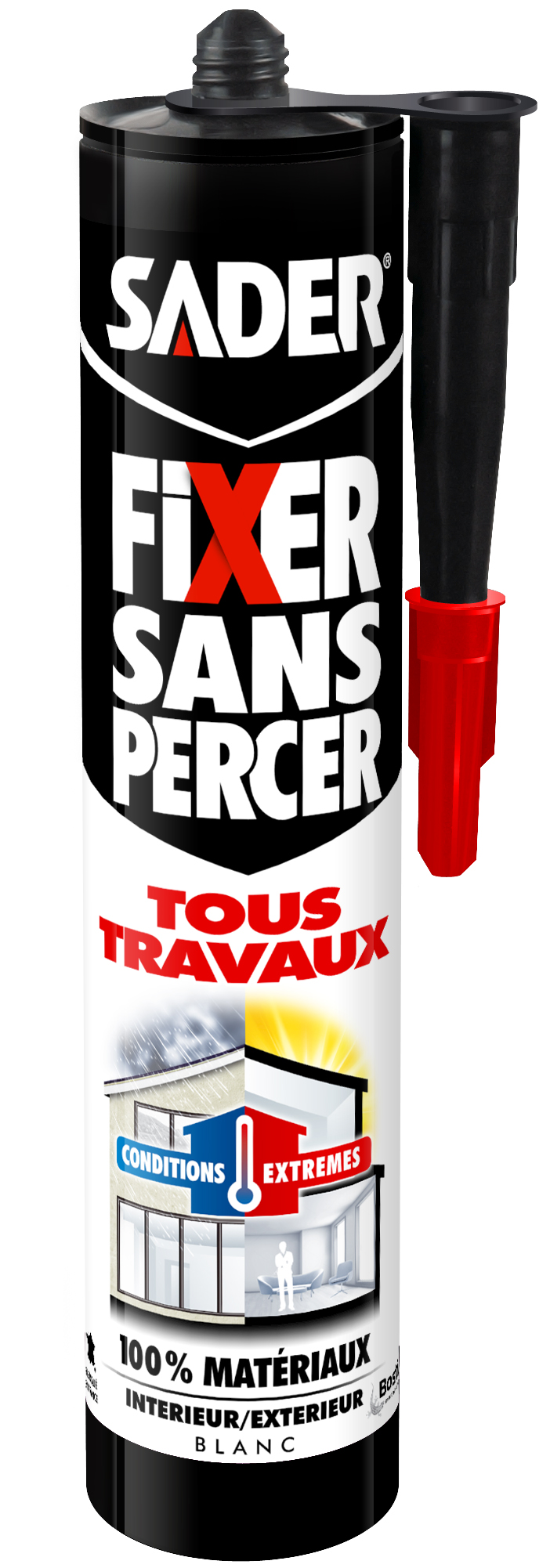 Colle Fixer Sans Percer X Tous Travaux Cartouche 290ml - SADER